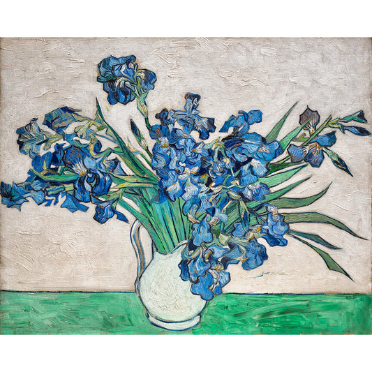 Irises (1890) by Van Gogh Wall Art, Front