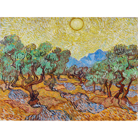 Olive Trees (1889) by Van Gogh Wall Art, Front