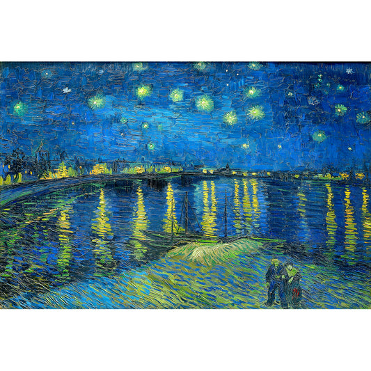 Starry Night Over the Rhone (1888) by Van Gogh Wall Art, Front