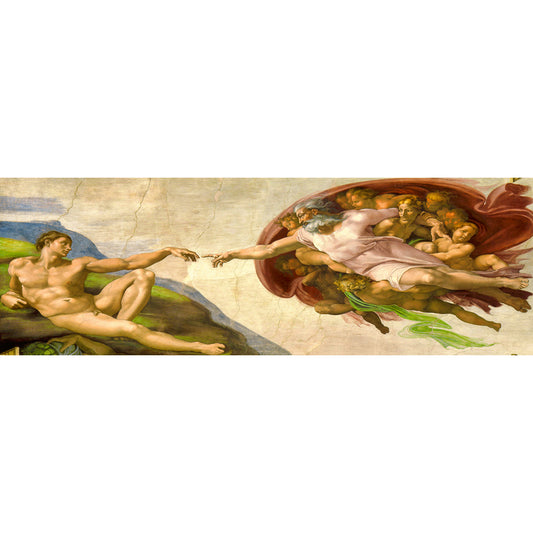 The Creation of Adam by Michelangelo Buonarroti Wall Art, Front
