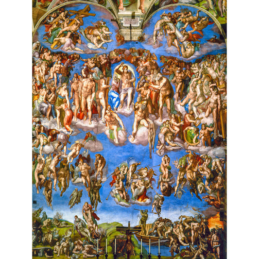 The Last Judgment by Michelangelo Buonarroti Wall Art, Front