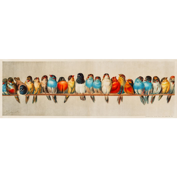 A Perch of Birds by Hector Giacomelli Wall Art, Front