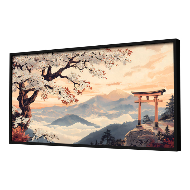 Scarlet Petals Wall Art, Black Frame