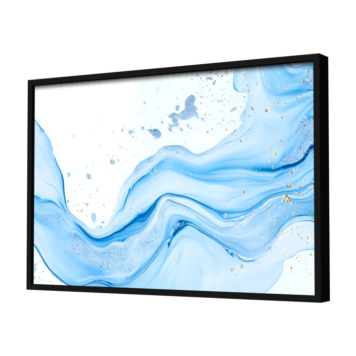 Oceanic Whispers Wall Art, Black Frame