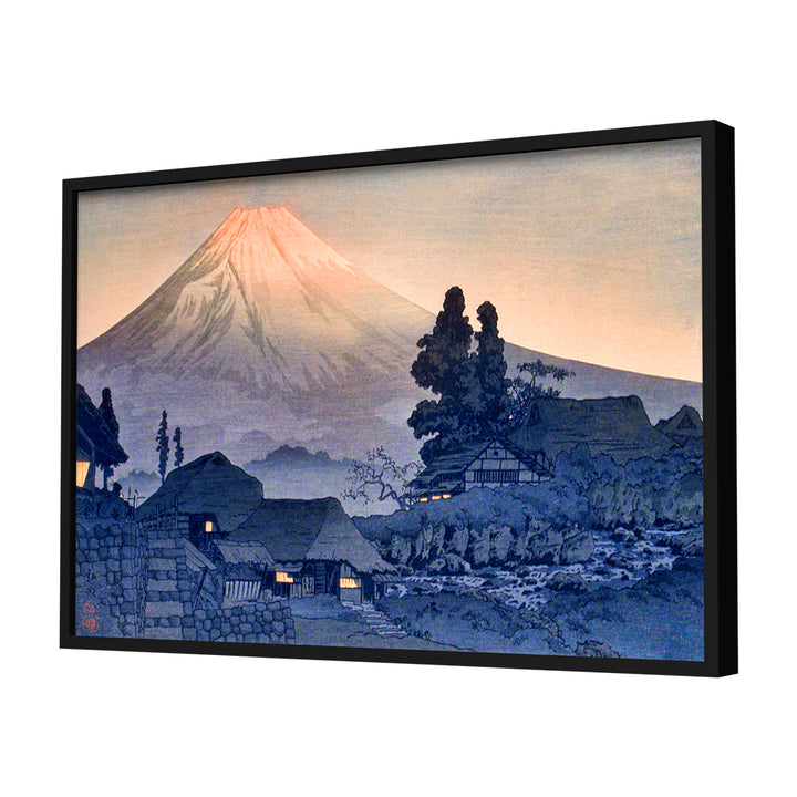 Mount Fuji From Mizukubo by Hiroaki Takahashi Wall Art, Black Frame