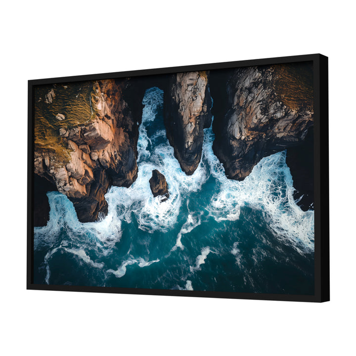 Whispers of the Cliffs Wall Art, Black Frame