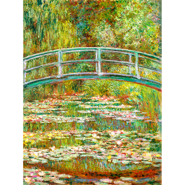 Bridge over a Pond of Water Lilies by Claude Monet Wall Art, Front