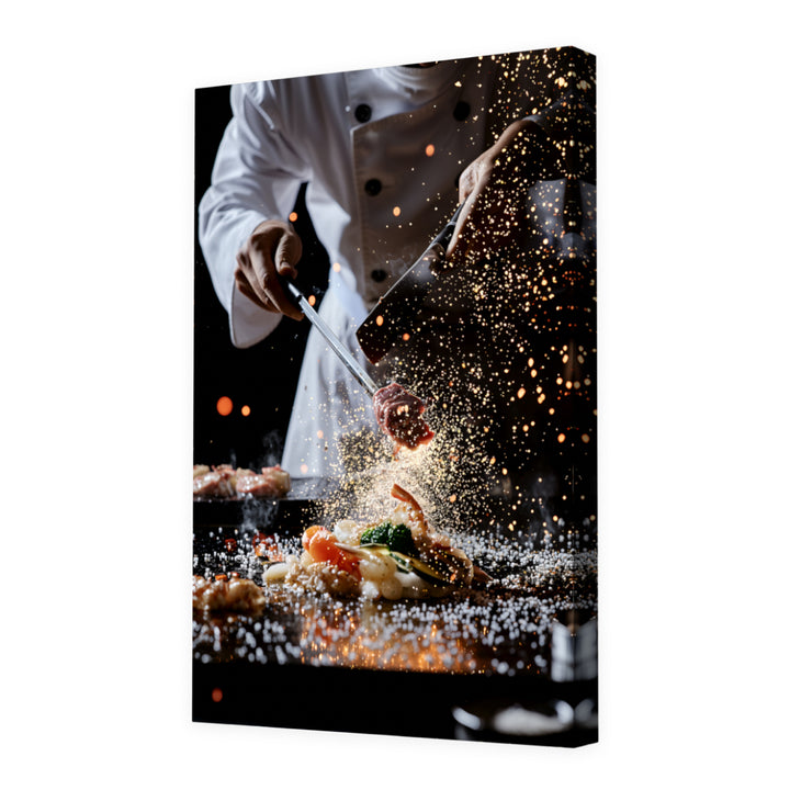 Teppanyaki King Wall Art, Canvas Only