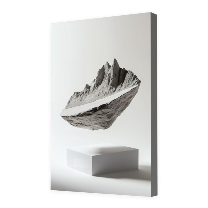 Levitation in White Wall Art, Canvas Only