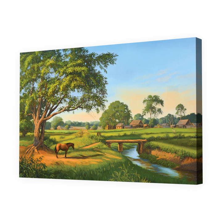 Riverside Solitude Wall Art, Canvas Only