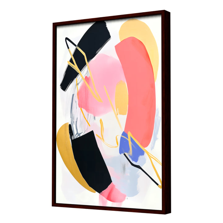 Sepia Dreams – Abstract Wall Art, Dark Frame