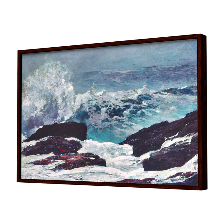 Maine Coast (1896) by Winslow Hormer Wall Art, Dark Frame