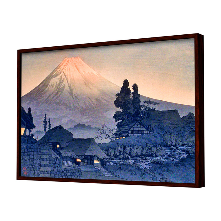 Mount Fuji From Mizukubo by Hiroaki Takahashi Wall Art, Dark Frame