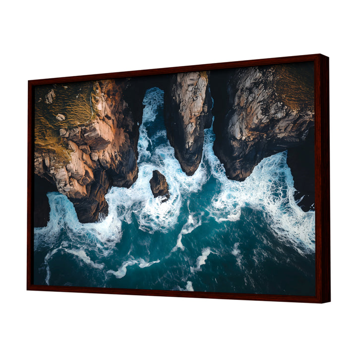 Whispers of the Cliffs Wall Art, Dark Frame