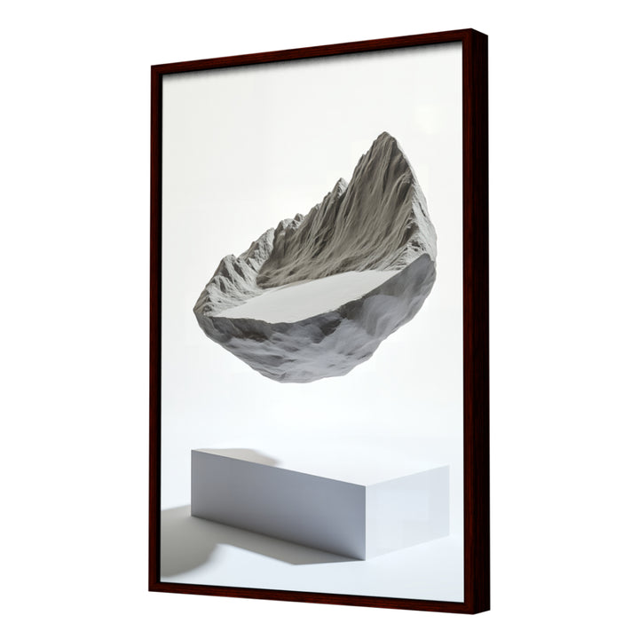 Gravity Suspended Wall Art, Dark Frame