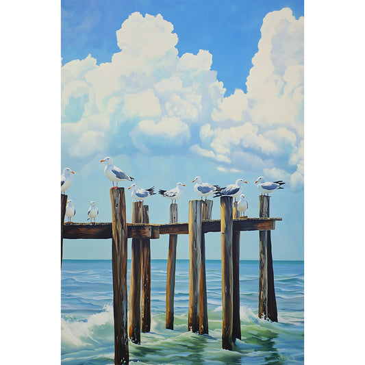 Gulls on Guard Wall Art, Front