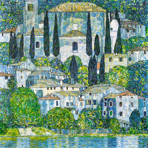 Kirche in Cassone by Gustav Klimt Wall Art, Front