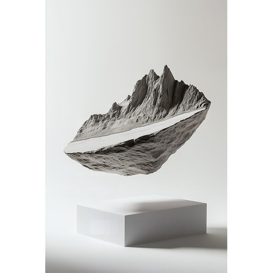 Levitation in White Wall Art, Front