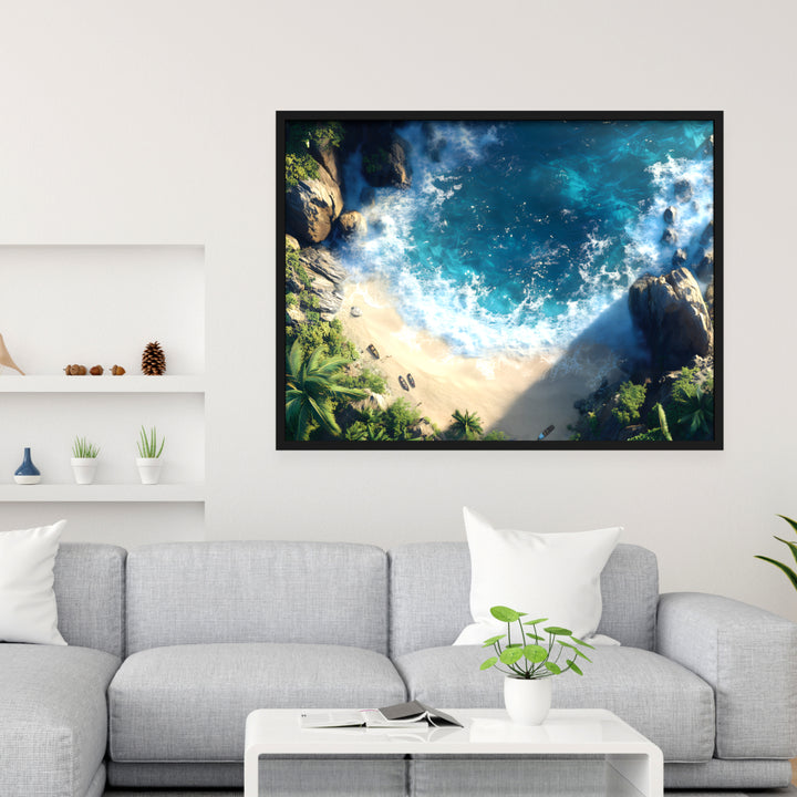 Seaside Serenade Wall Art, Mockup