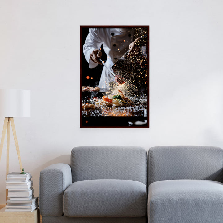 Teppanyaki King Wall Art, Mockup