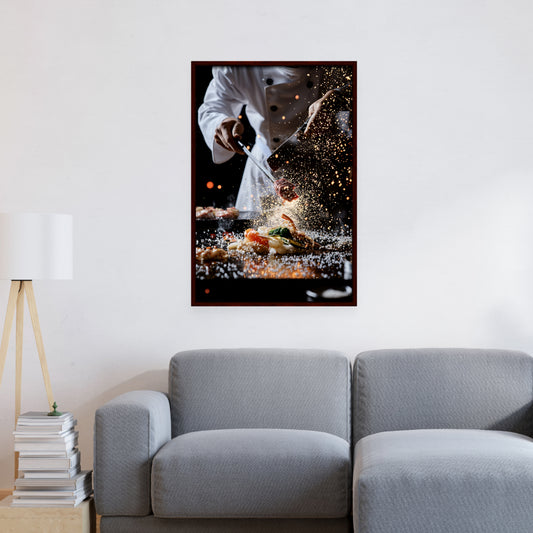 Teppanyaki King Wall Art, Mockup