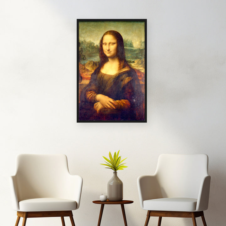 Portrait of Mona Lisa del Giocondo by Leonardo Da Vinci Wall Art, Mockup