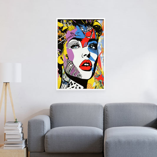 Retro Femme Wall Art, Mockup