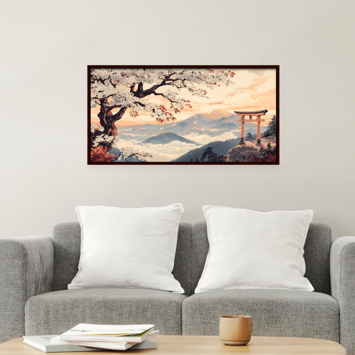 Scarlet Petals Wall Art, Mockup