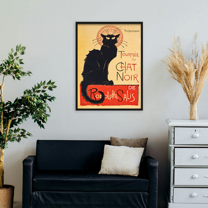 Tournée du Chat Noir (1896) by Théophile Alexandre Steinlen Wall Art, Mockup