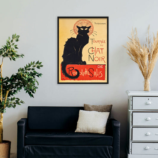 Tournée du Chat Noir (1896) by Théophile Alexandre Steinlen Wall Art, Mockup