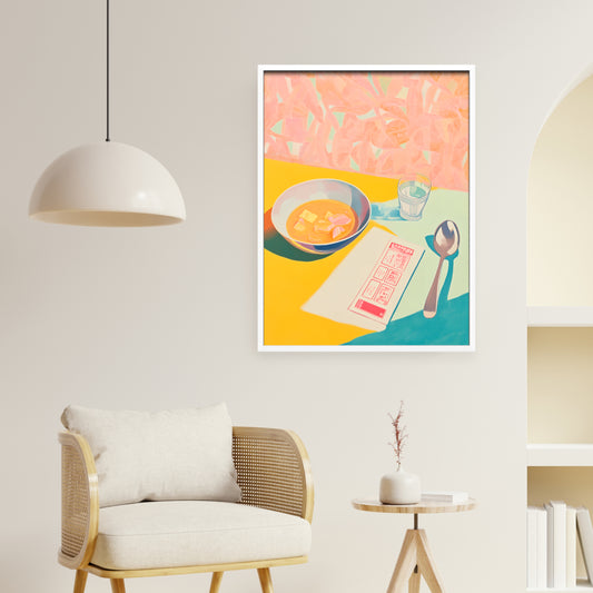 Sakura Soup Haven Wall Art, Mockup