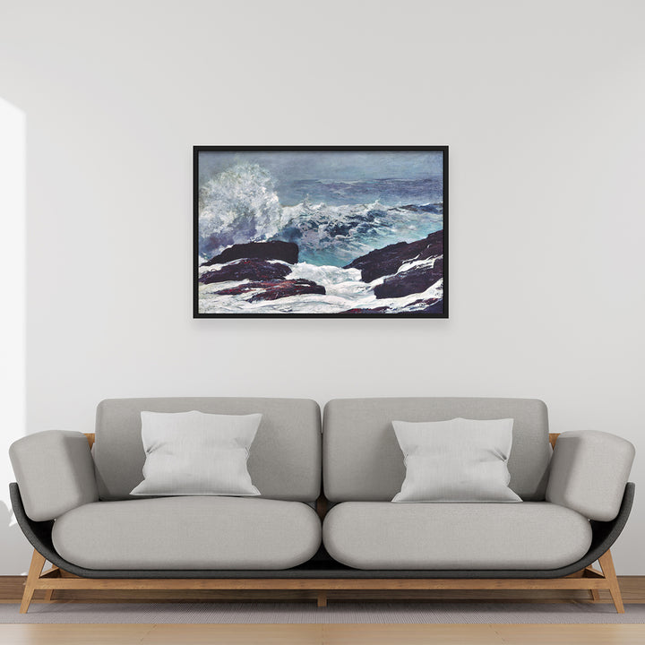 Maine Coast (1896) by Winslow Hormer Wall Art, Mockup
