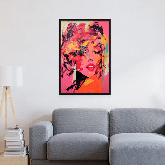 Femme Fatale in Print Wall Art, Mockup