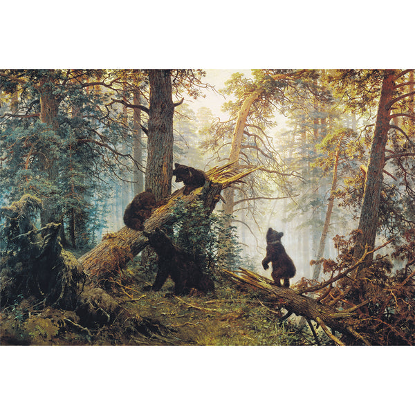 Morning in a Pine Forest by Ivan Shishkin Wall Art, Front