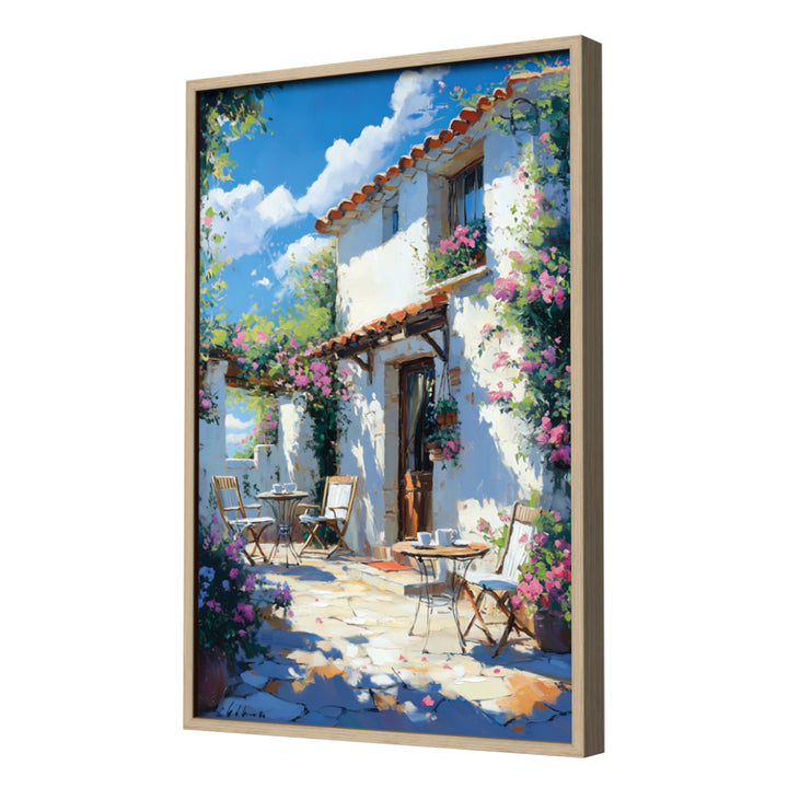 Espresso & Conversations Wall Art, Neutral Frame