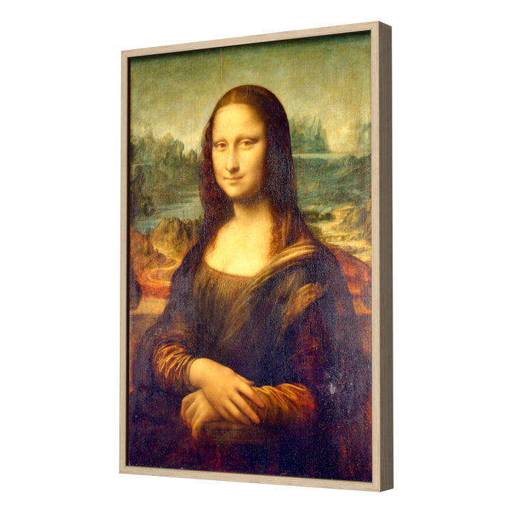 Portrait of Mona Lisa del Giocondo by Leonardo Da Vinci Wall Art, Neutral  Frame