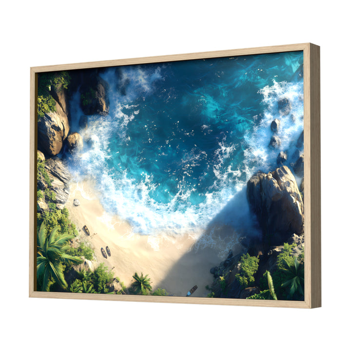 Seaside Serenade Wall Art, Neutral Frame