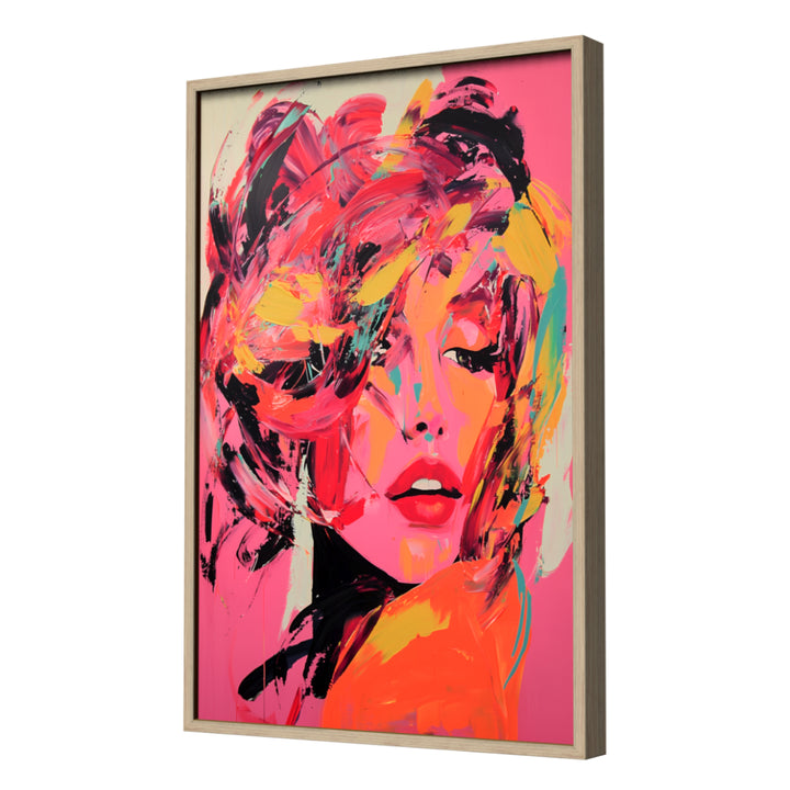 Femme Fatale in Print Wall Art, Neutral Frame