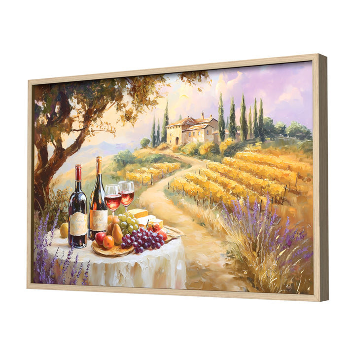 Vineyard Whispers Wall Art, Neutral Frame
