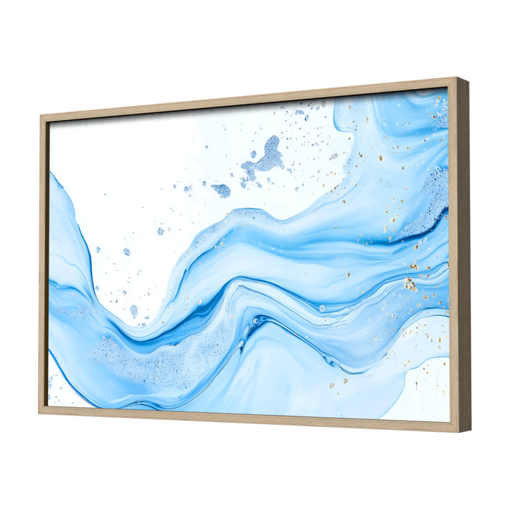 Oceanic Whispers Wall Art, Neutral Frame