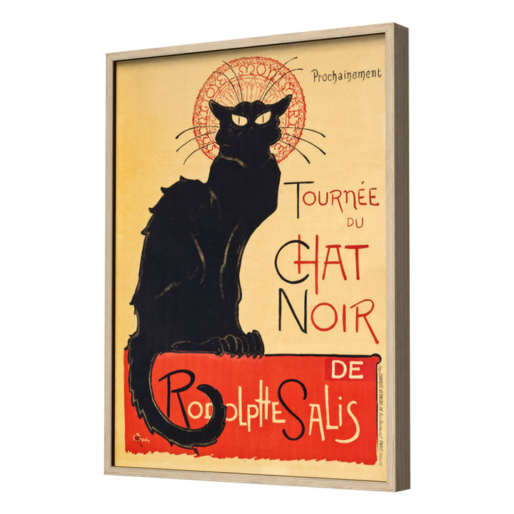Tournée du Chat Noir (1896) by Théophile Alexandre Steinlen Wall Art, Neutral Frame