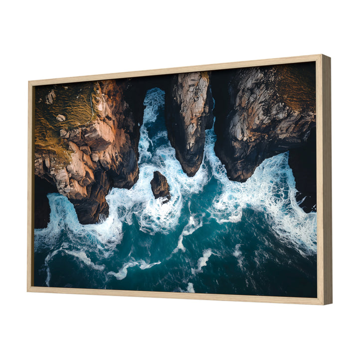 Whispers of the Cliffs Wall Art, Neutral Frame
