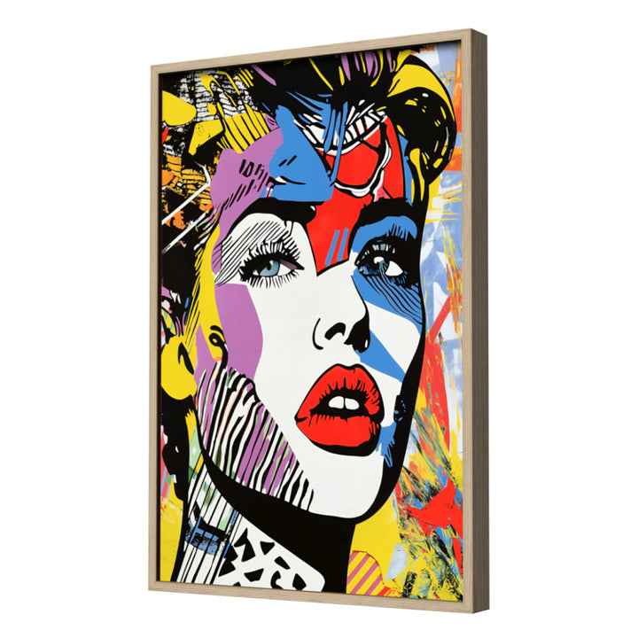 Retro Femme Wall Art, Neutral Frame