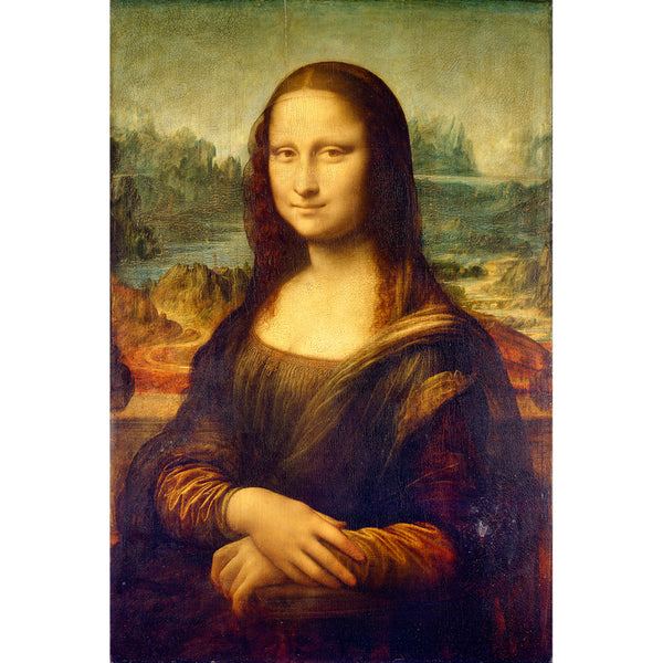 Portrait of Mona Lisa del Giocondo by Leonardo Da Vinci Wall Art, Front