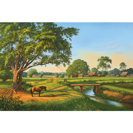 Riverside Solitude Wall Art, Front