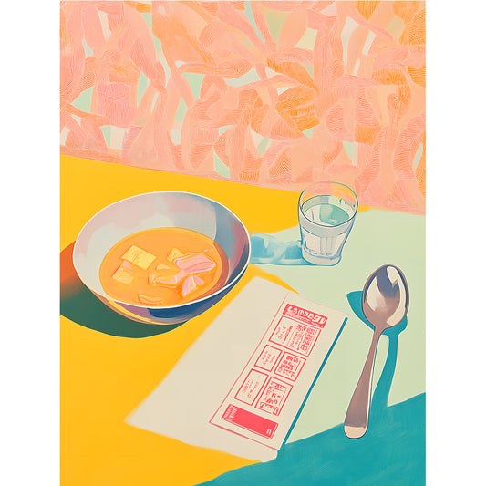 Sakura Soup Haven Wall Art, Front