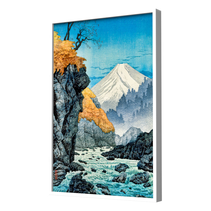 Foot of Mount Ashitaka by Hiroaki Takahashi Wall Art, White Frame