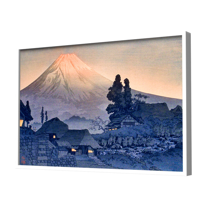 Mount Fuji From Mizukubo by Hiroaki Takahashi Wall Art, White Frame