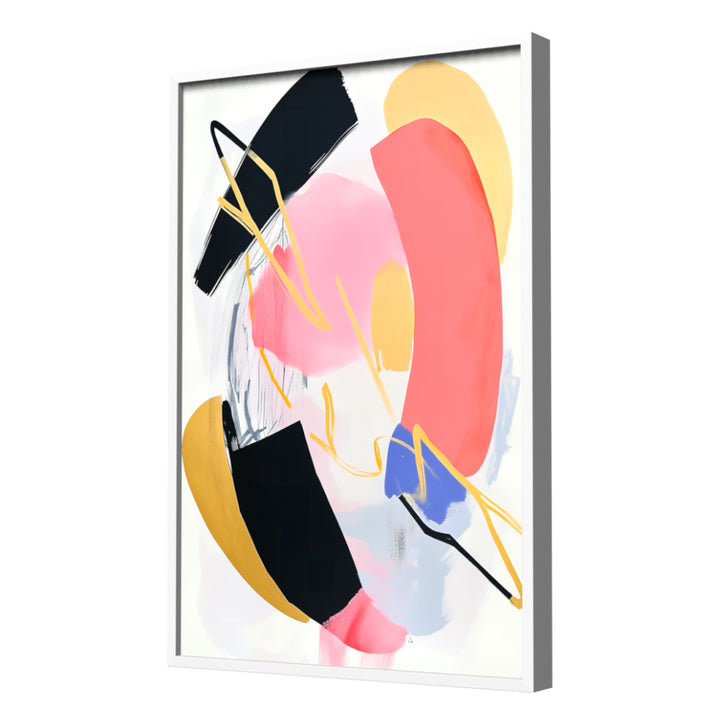 Sepia Dreams – Abstract Wall Art, White Frame