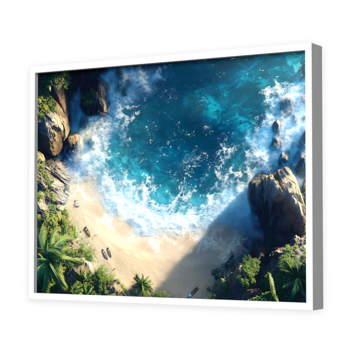 Seaside Serenade Wall Art, White Frame